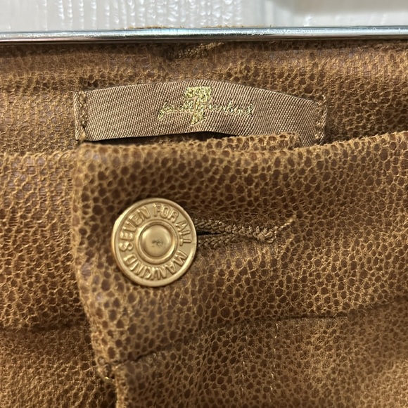 7 for All Mankind Stretchy faux suede ankle pants - Picture 4 of 6